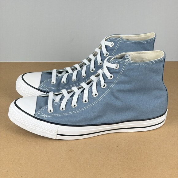Converse Chuck Taylor All Star High Top Canvas Sneakers Mens 12 Gray Blue - Picture 10 of 10